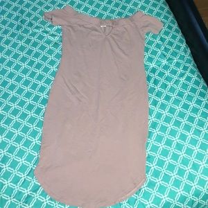 Nude pink bodycon dress 💗